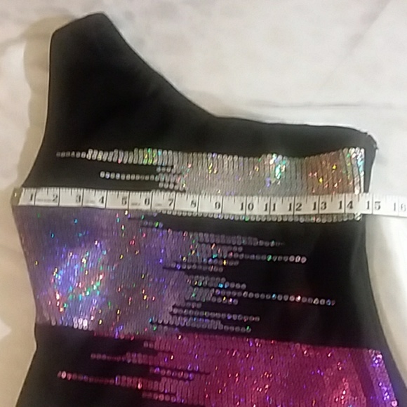 Forever 21 Sequins One Shoulder Dress - Picture 3 of 7